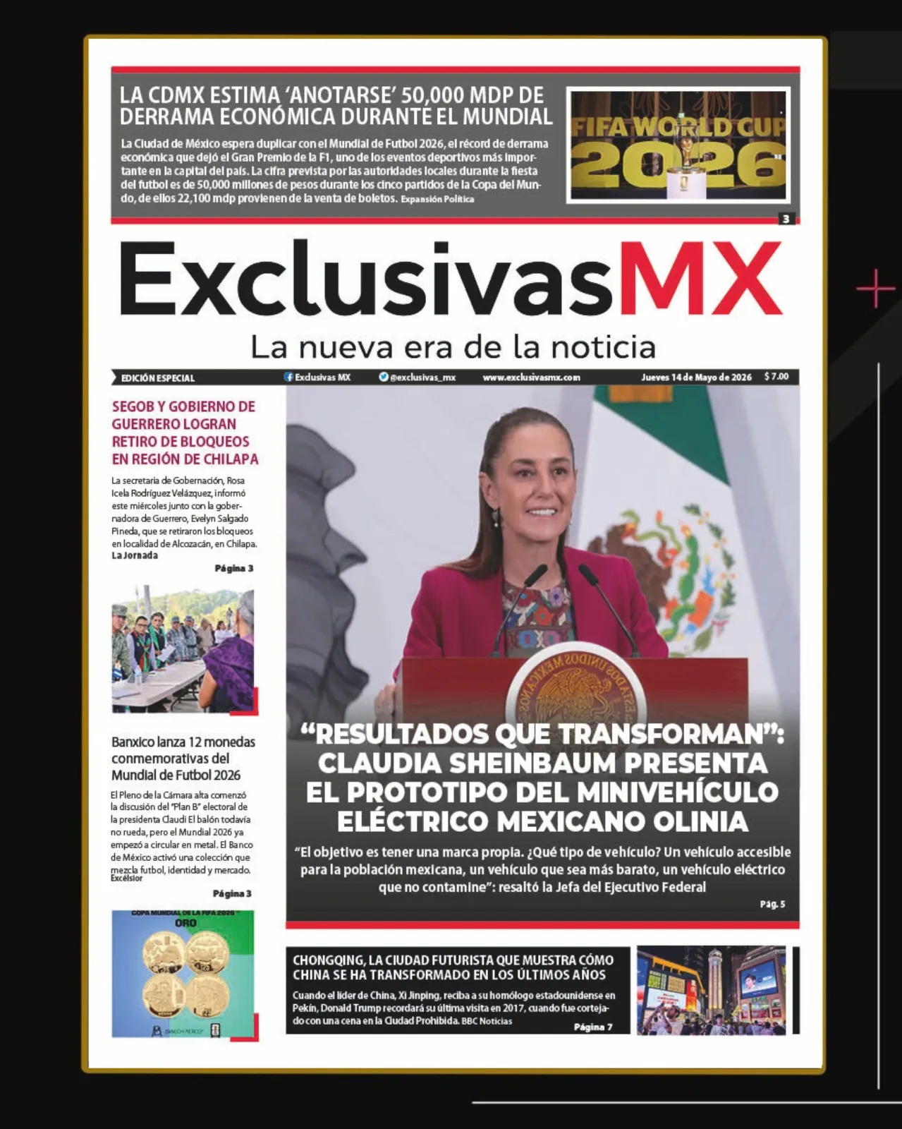 PORTADA MEXICO 14 MAYO