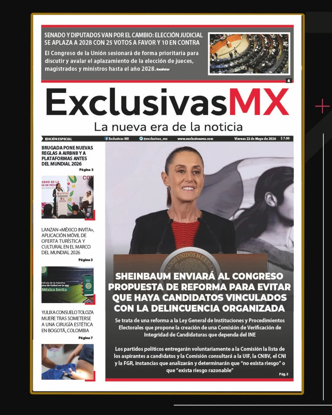 PORTADA MÉXICO 22 DE MAYO