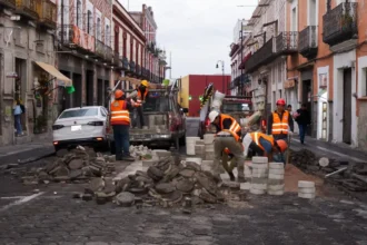 Realiza gobierno de Pepe Chedraui trabajos de bacheo en el Centro Histórico