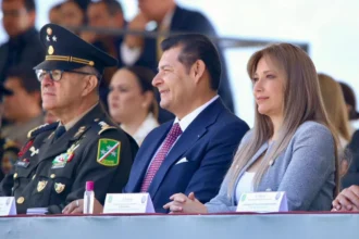 Representación de la Batalla de Puebla conmemora su 164 aniversario en la 25 Zona Militar