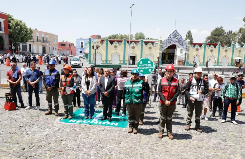 Simulacro sísmico nacional en Puebla moviliza a más de 1.6 millones de participantes
