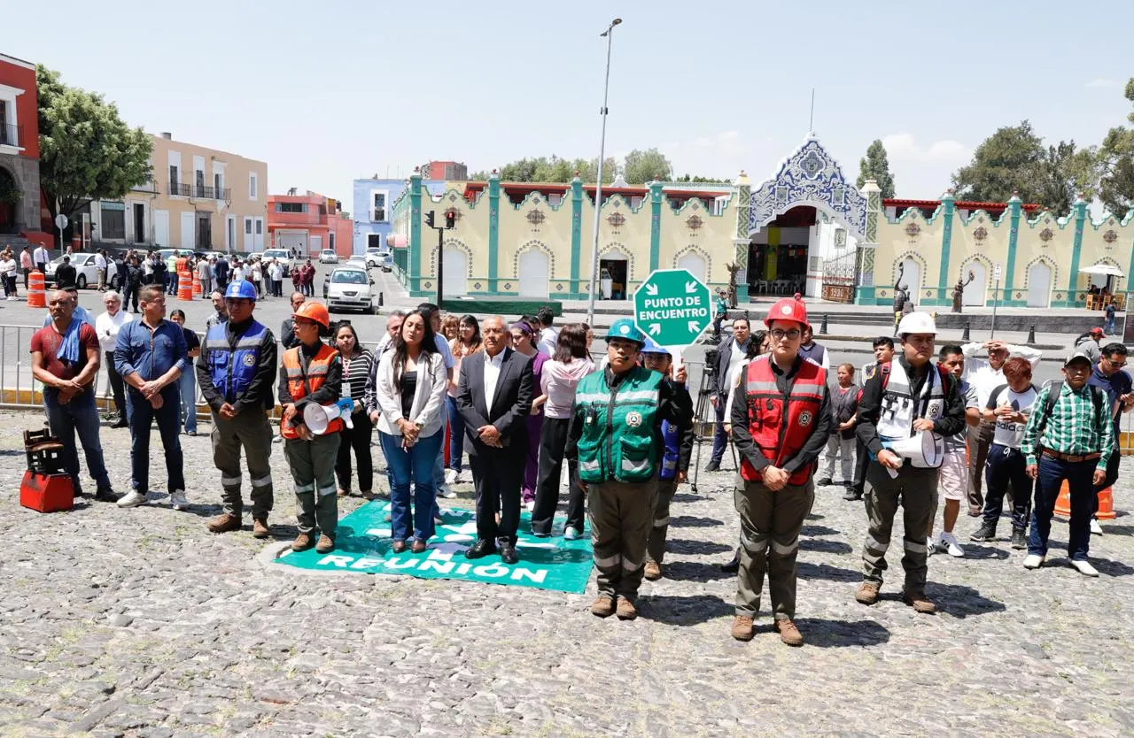 Simulacro sísmico nacional en Puebla moviliza a más de 1.6 millones de participantes