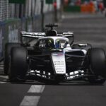 Checo Pérez se incendia al final de la Práctica 2