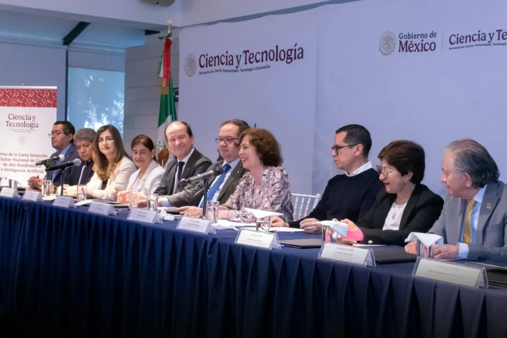 Firma BUAP Carta Intención del Clúster Nacional de Cómputo de Alto Rendimiento e Inteligencia Artificial
