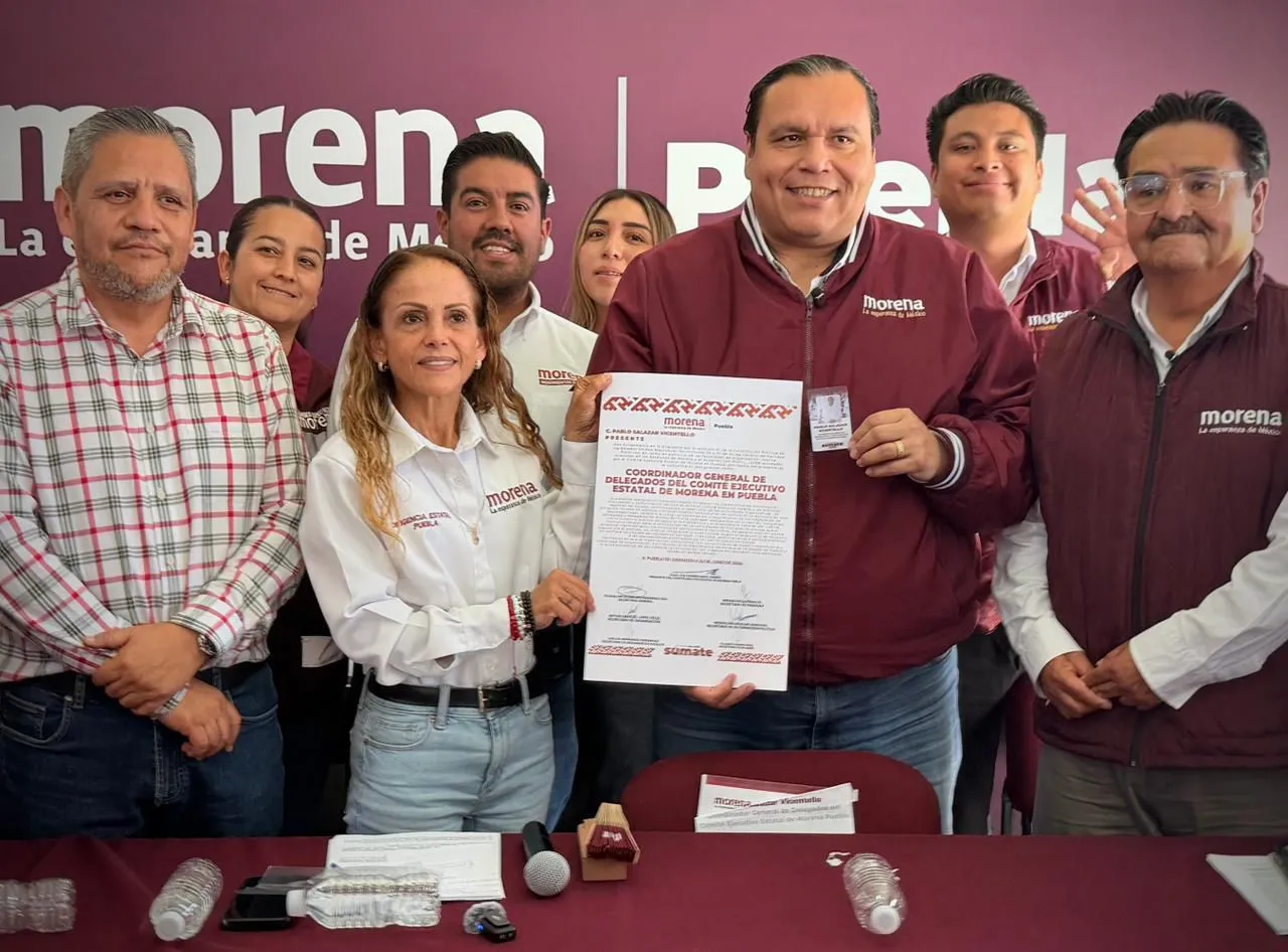 Morena Puebla integra a Pablo Salazar para reforzar su estructura territorial rumbo a 2027