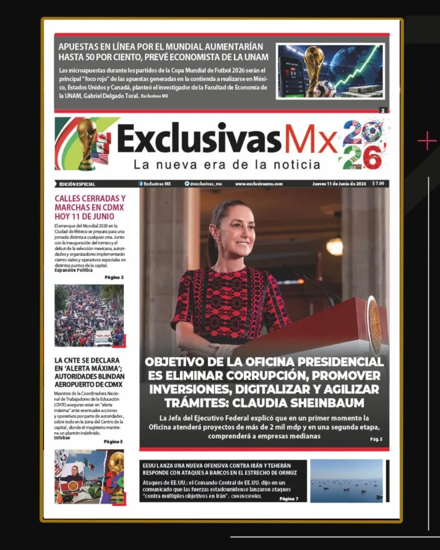 PORTADA MÉXICO 11 DE JUNIO