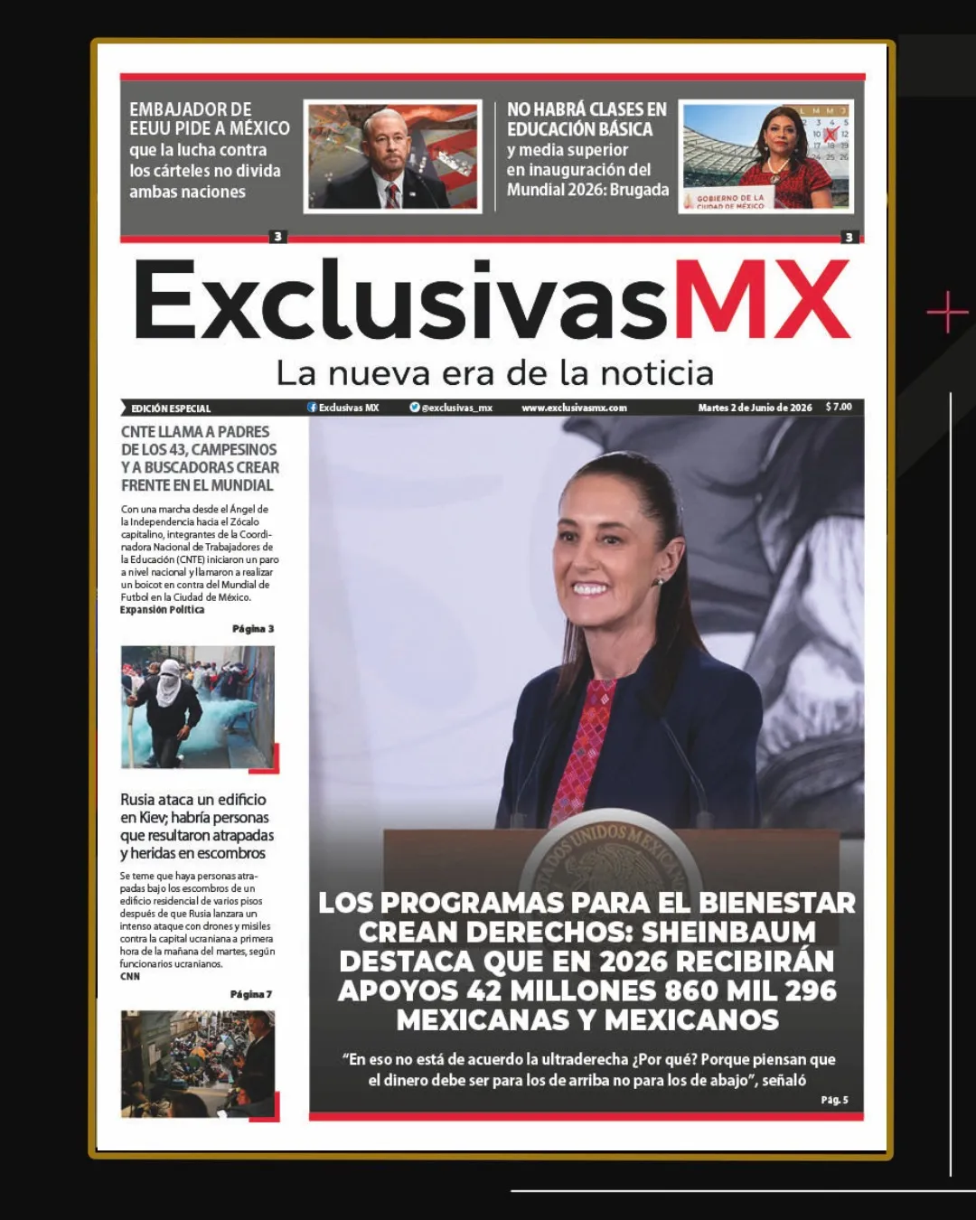PORTADA MÉXICO 2 DE JUNIO