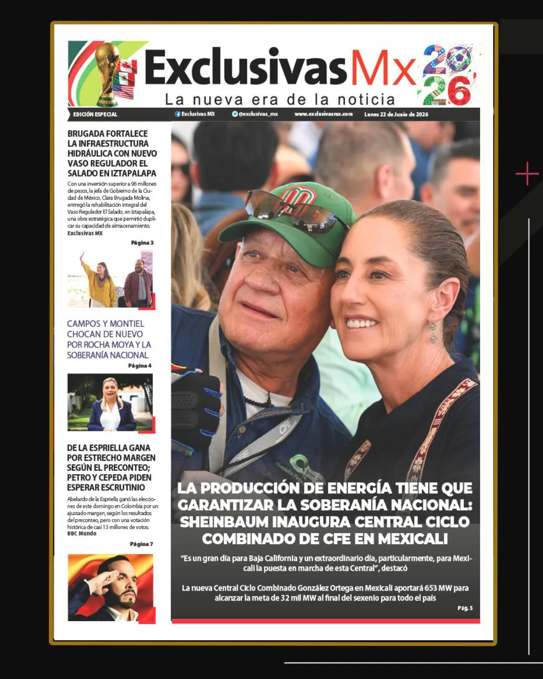 PORTADA MÉXICO 22 DE JUNIO