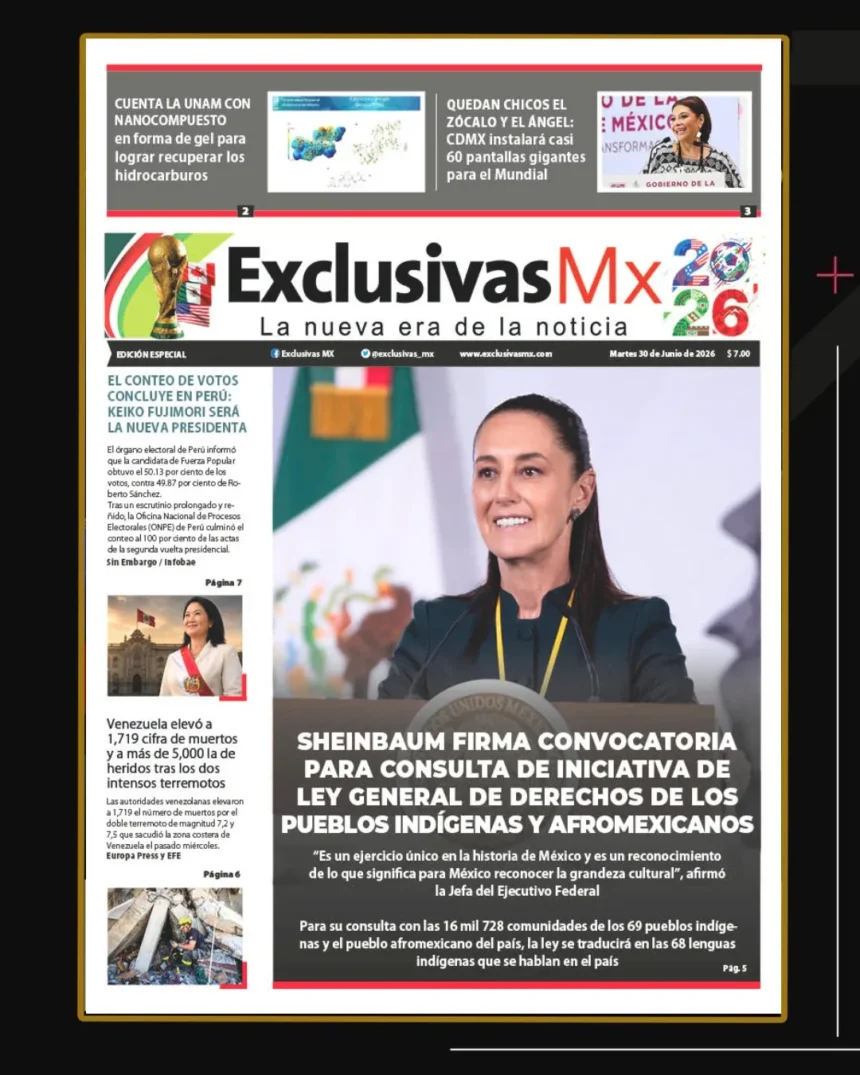 PORTADA MÉXICO 30 DE JUNIO