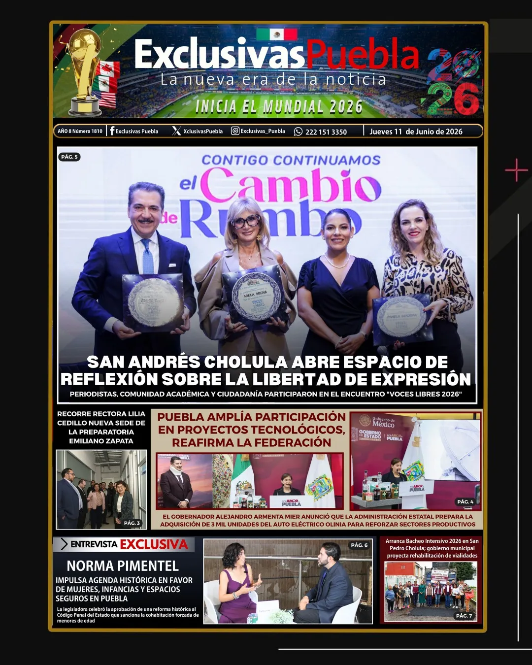 PORTADA PUEBLA 11 DE JUNIO
