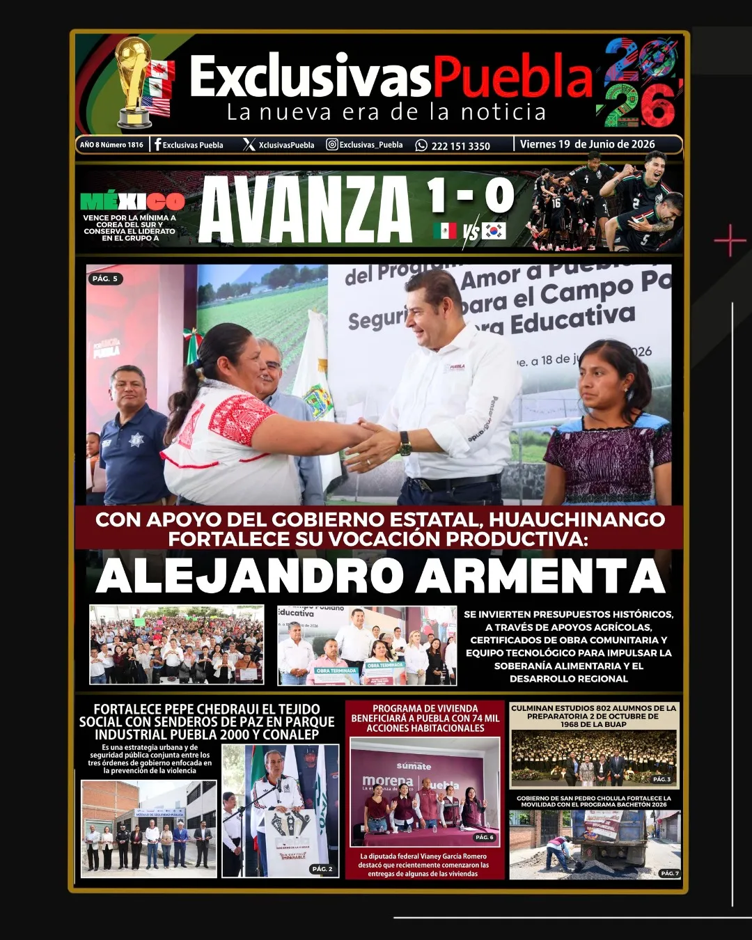 PORTADA PUEBLA 19 DE JUNIO