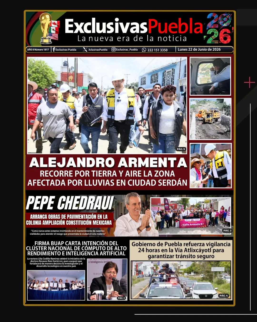 PORTADA PUEBLA 22 DE JUNIO