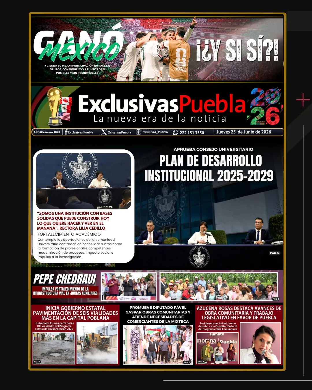 PORTADA PUEBLA 25 DE JUNIO