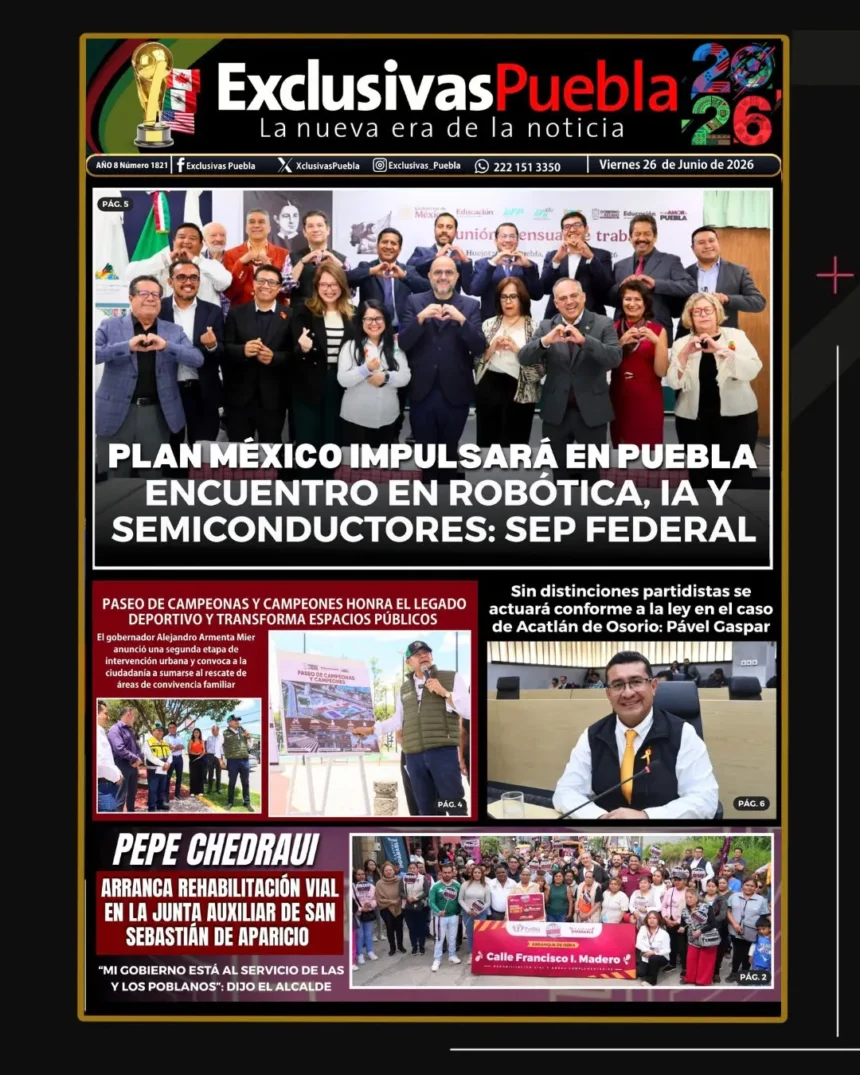 PORTADA PUEBLA 26 DE JUNIO