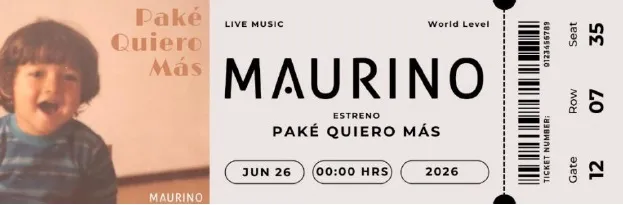 “Paké quiero más” nuevo sencillo de la internacional banda “Maurino”.