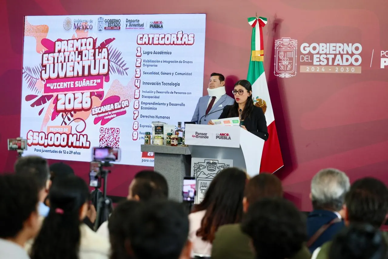 Presentan la convocatoria del Premio Estatal de la Juventud 2026 y anuncian actividades deportivas masivas, CONADE