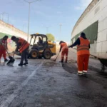 Realiza Gobierno de Pepe Chedraui limpieza en el bajopuente de Bulevar 5 de Mayo y 2 Norte