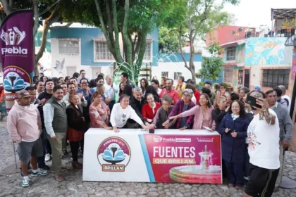Realiza Gobierno de Pepe Chedraui mantenimiento de fuente en el Parque del Barrio de Xanenetla