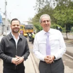 Supervisa Pepe Chedraui avances del Tren Capitalino de Pavimentación en bulevar Xonaca
