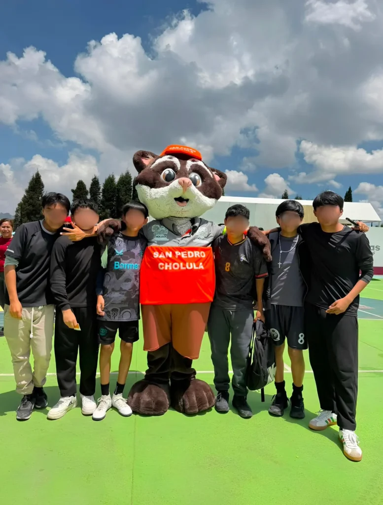 Tlazolito promueve la Cultura de la Limpieza durante el Mundialito Social San Pedro Cholula