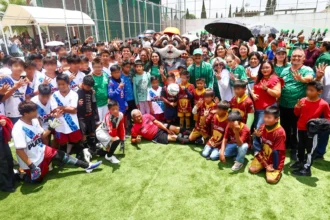 Tonantzin Fernández reafirma su compromiso con la niñez y la juventud al inaugurar el Mundialito Social 2026