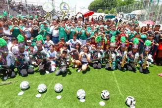 Tonantzin Fernández reafirma su compromiso con la niñez y la juventud al inaugurar el Mundialito Social 2026