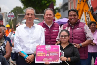 Arranca Pepe Chedraui trabajos de rehabilitación vial en la Junta Auxiliar Ignacio Zaragoza