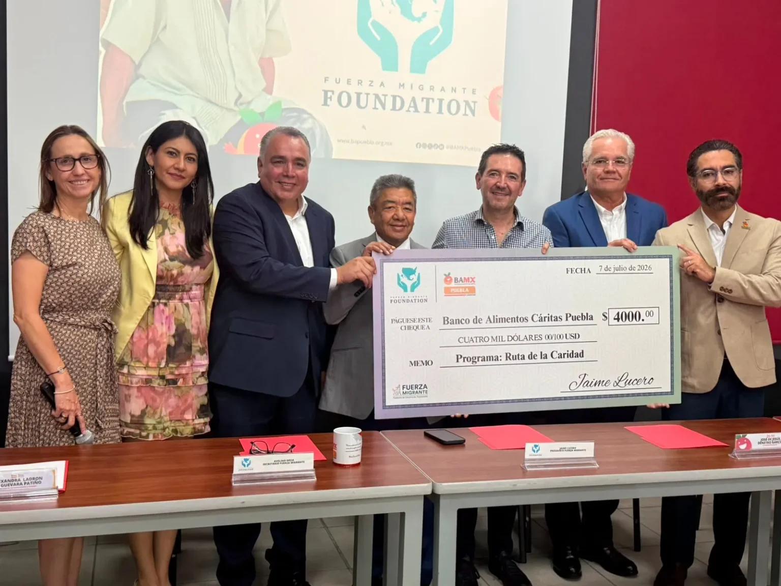 Banco de Alimentos Cáritas Puebla y Fuerza Migrante Foundation lanzan campaña para combatir la inseguridad alimentaria en la Mixteca poblana