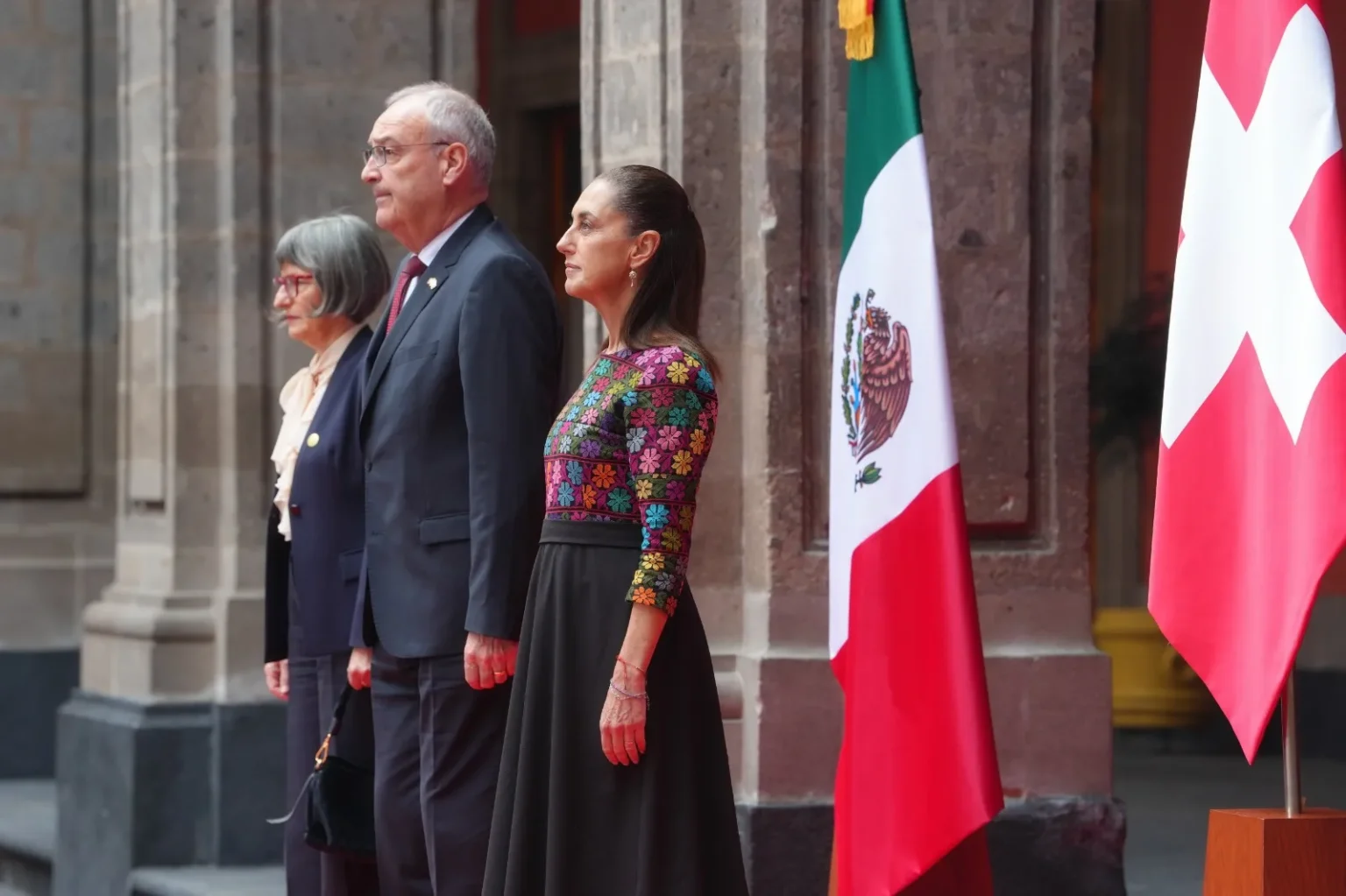 Claudia Sheinbaum tras reunión con el presidente de la confederación Suiza, (2)