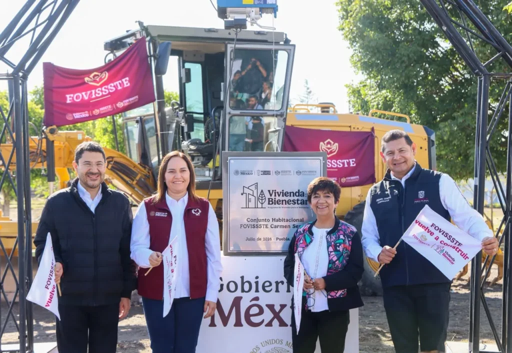 FOVISSSTE inicia en Puebla la construcción del conjunto habitacional Carmen Serdán con 512 viviendas