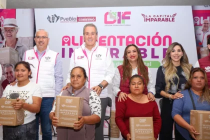 Fortalecen Pepe Chedraui y MariElise Budib seguridad alimentaria con entrega de despensas en San Francisco Totimehuacan