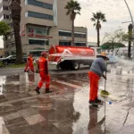Gobierno de Pepe Chedraui efectuó labores lavado en la Avenida Juárez