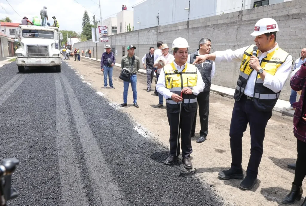 Gobierno estatal acelera transformación vial en juntas auxiliares de Puebla