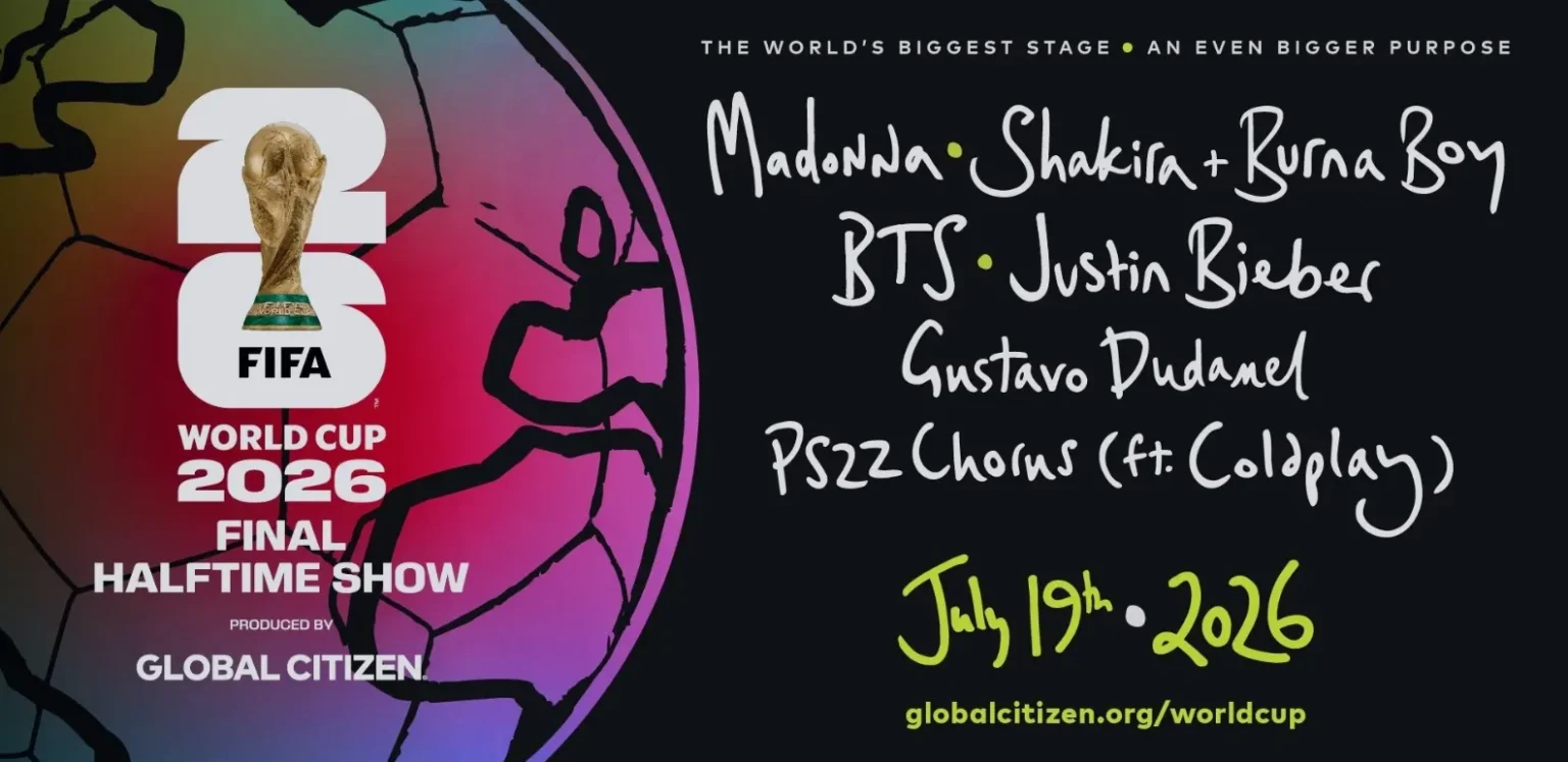 Justin Bieber y grandes estrellas de la música se unen al show de medio tiempo para la final del Mundial 2026