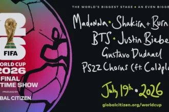 Justin Bieber y grandes estrellas de la música se unen al show de medio tiempo para la final del Mundial 2026