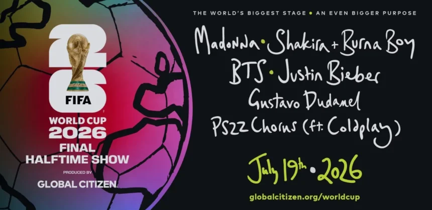 Justin Bieber y grandes estrellas de la música se unen al show de medio tiempo para la final del Mundial 2026