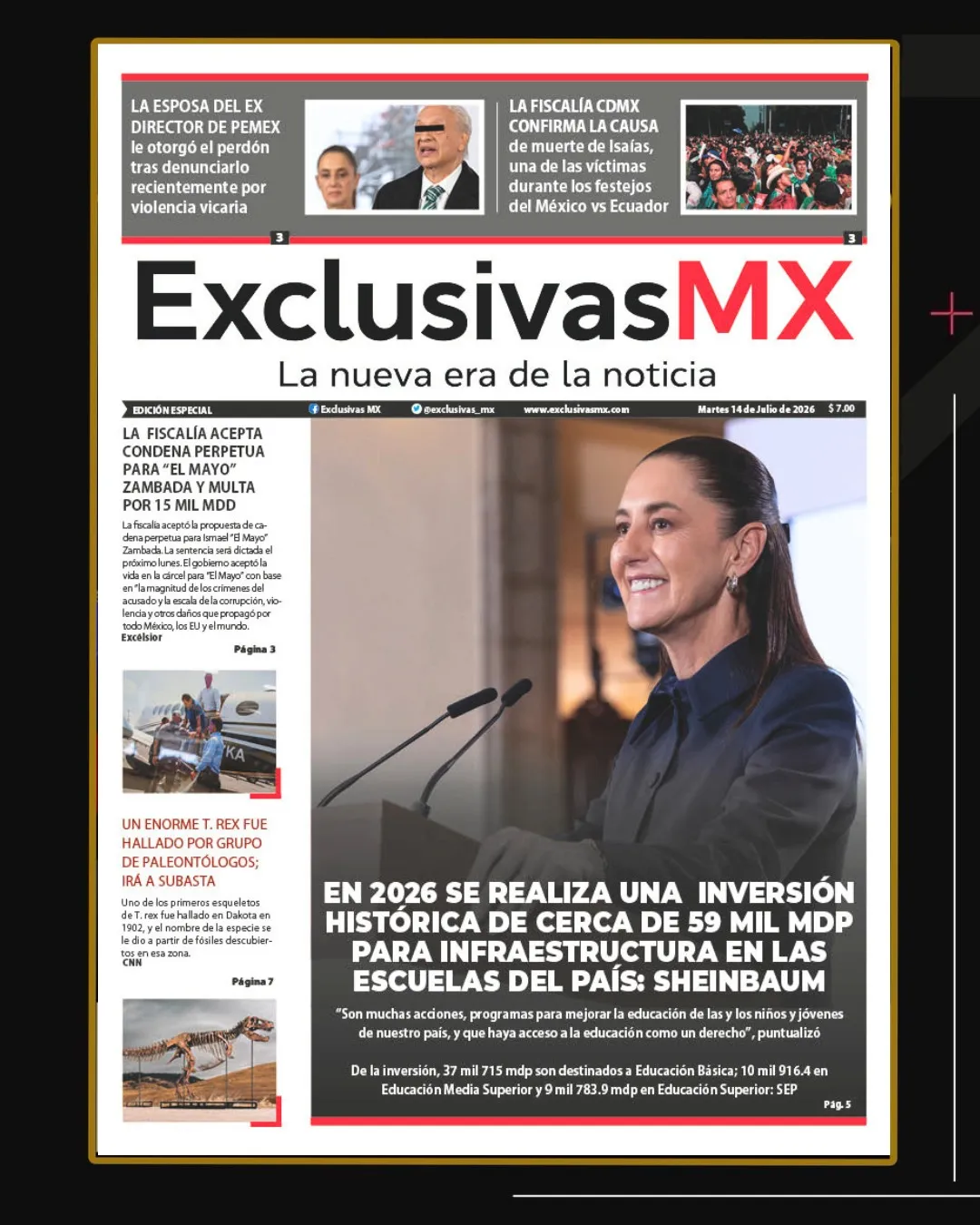 PORTADA MÉXICO 14 DE JULIO