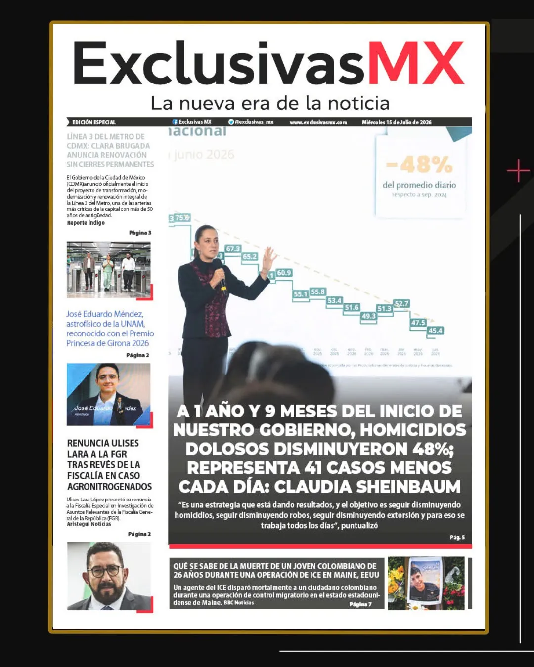 PORTADA MÉXICO 15 DE JULIO