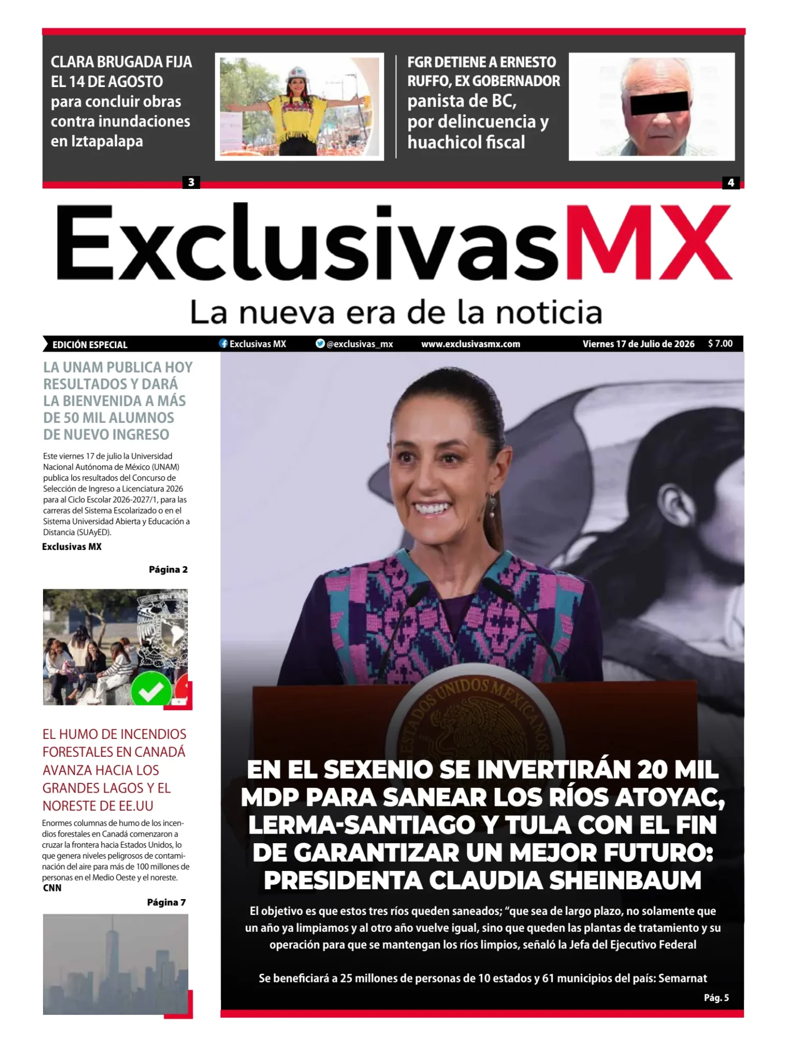 PORTADA MÉXICO 17 DE JULIO
