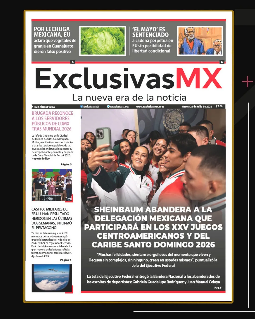 PORTADA MÉXICO 21 DE JULIO
