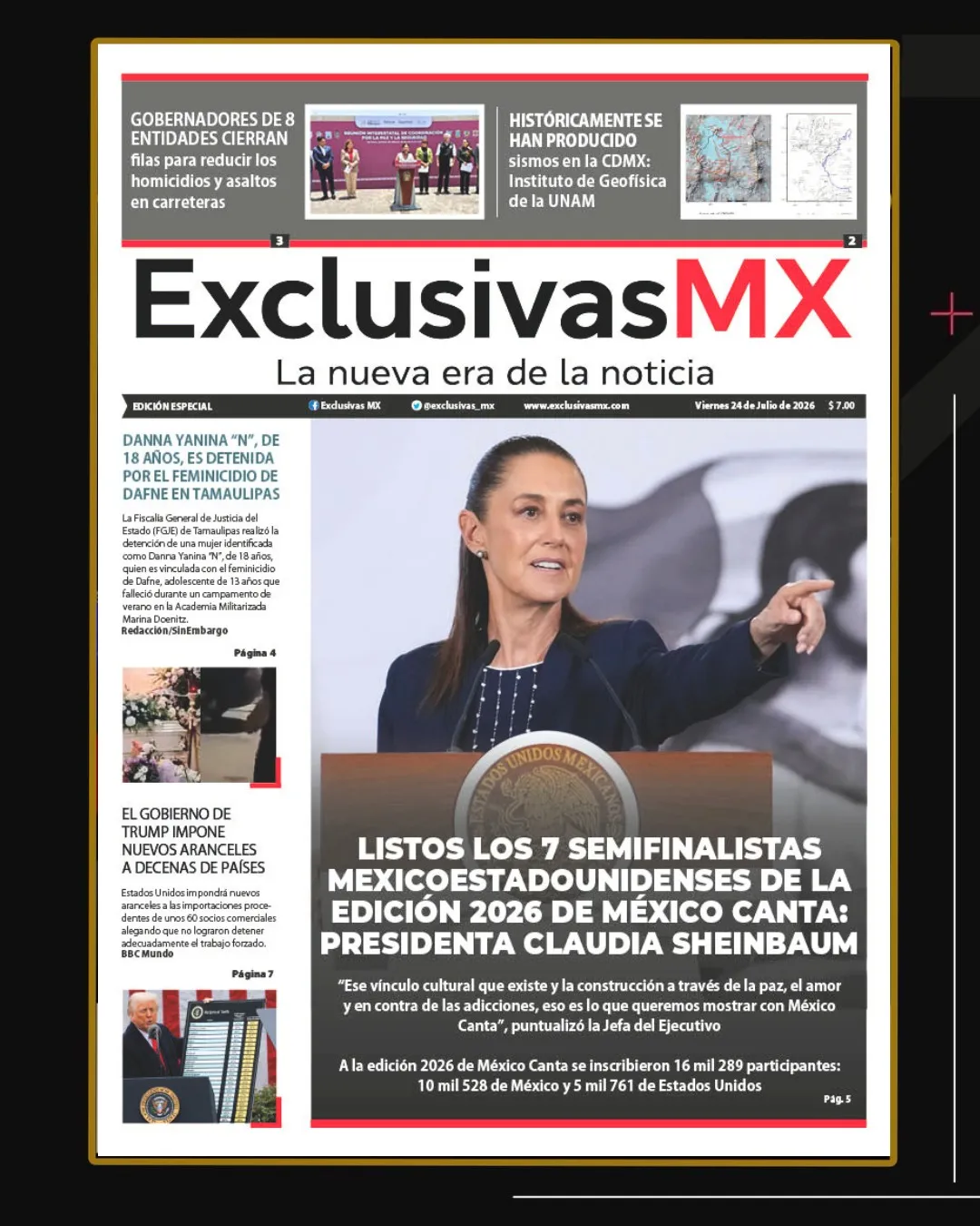 PORTADA MÉXICO 24 DE JULIO
