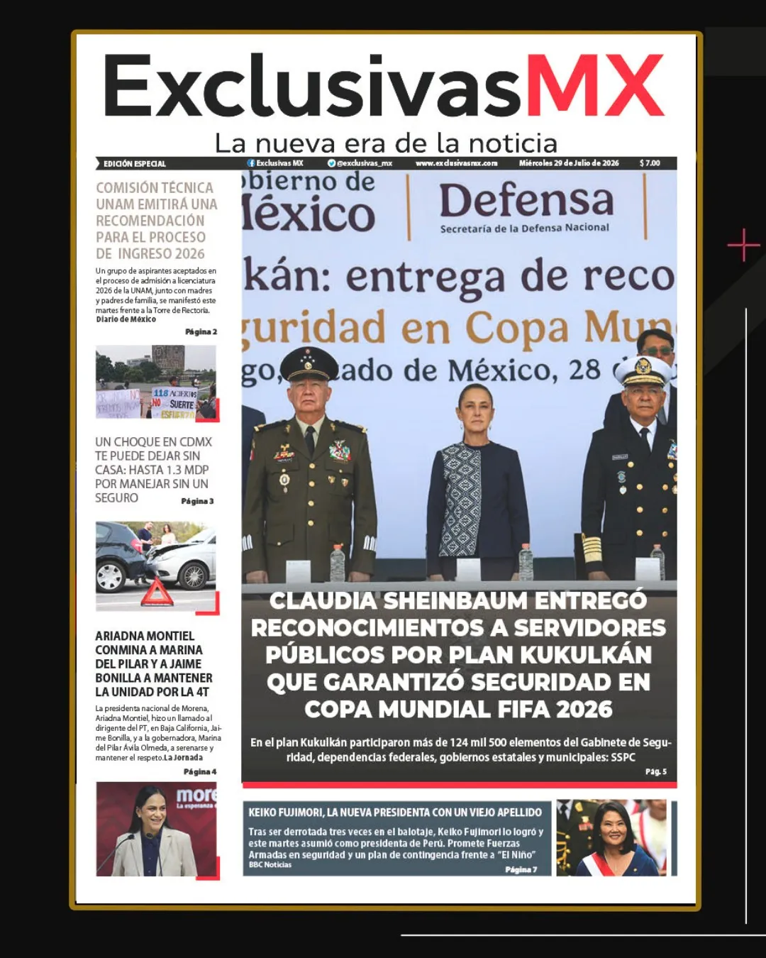 PORTADA MÉXICO 29 DE JULIO