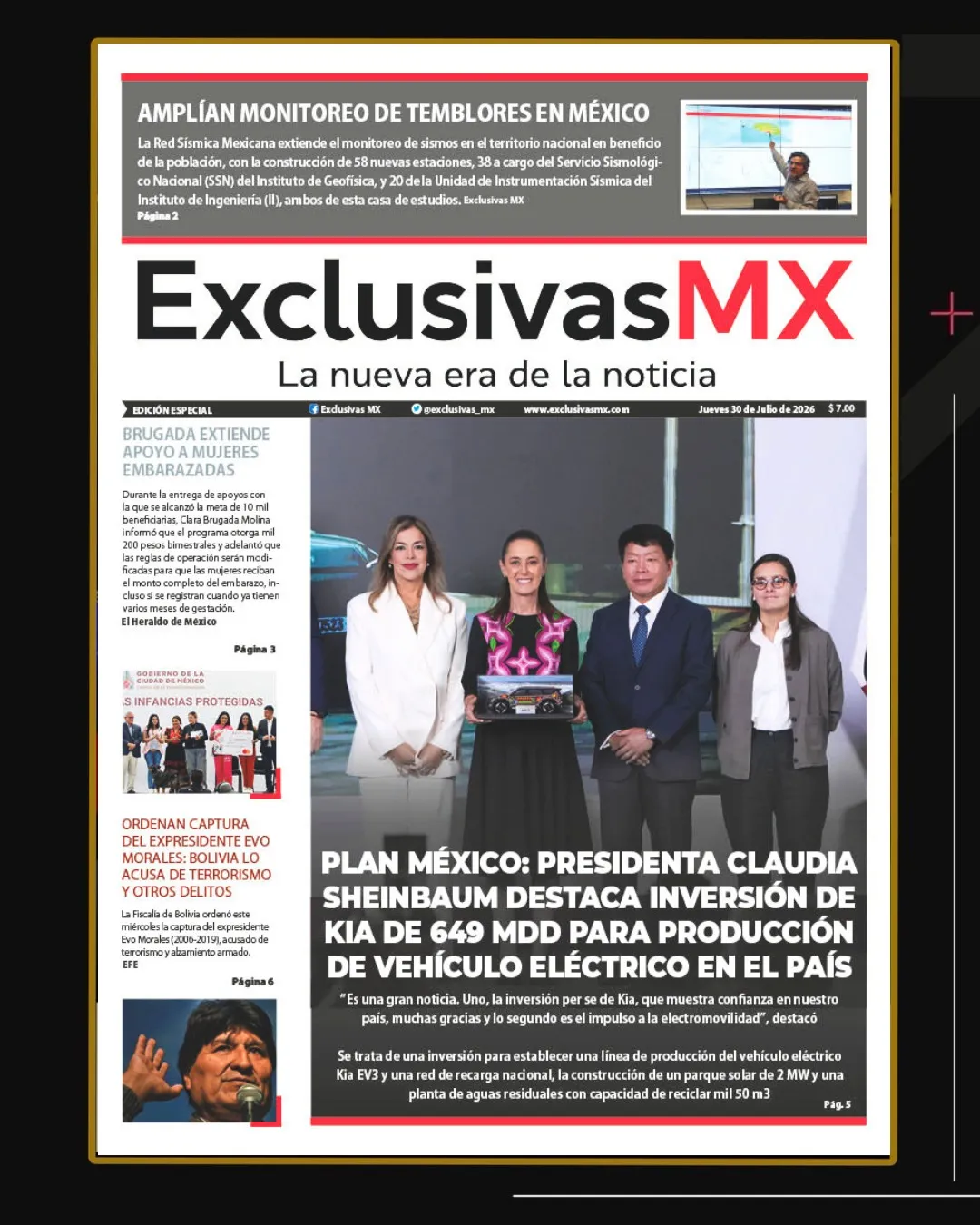 PORTADA MÉXICO 30 DE JULIO