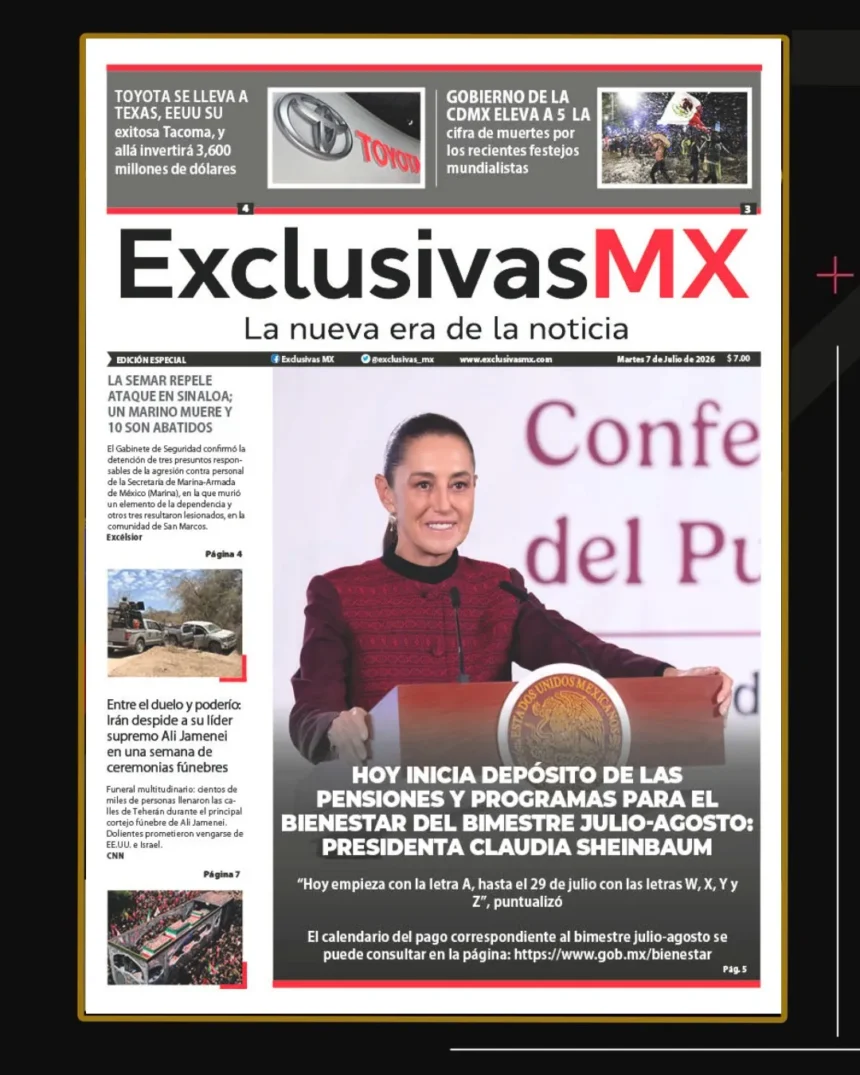 PORTADA MÉXICO 7 DE JULIO