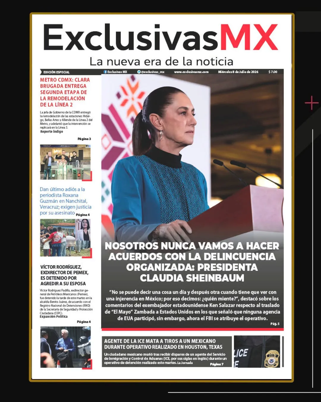 PORTADA MÉXICO 8 DE JULIO