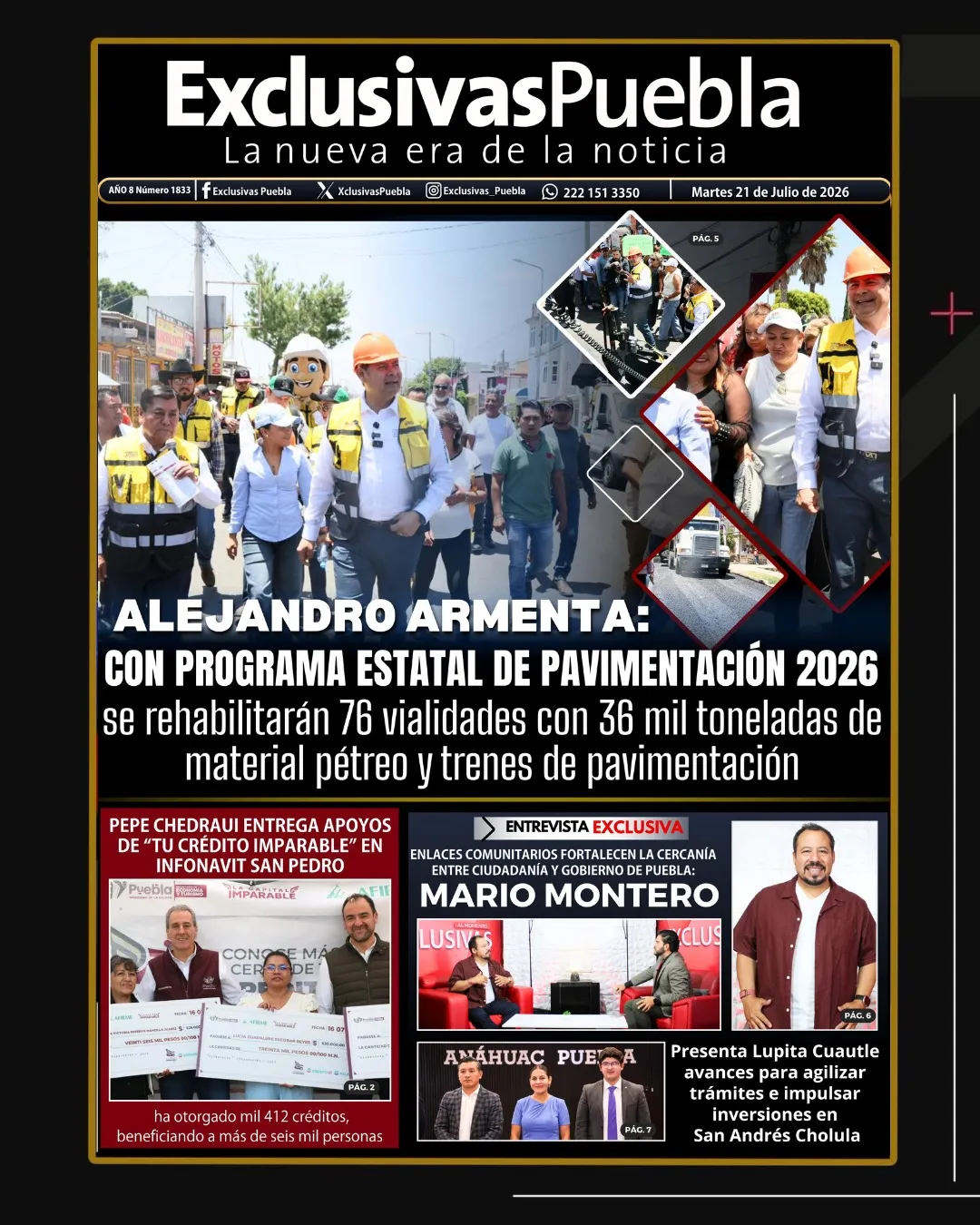 PORTADA PUEBLA 21 DE JULIO
