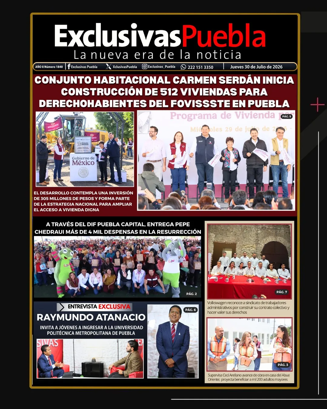 PORTADA PUEBLA 30 DE JULIO