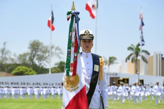 PRESIDENTA CLAUDIA SHEINBAUM EN GRADUACIÓN DE CADETES DE LA HEROICA ESCUELA NAVAL MILITAR EN ALVARADO, VERACRUZ