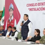 Puesto de Comando Interinstitucional en Puebla para fortalecer la atención de emergencias por lluvias y ciclones