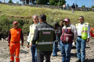 Supervisa Pepe Chedraui trabajos de limpieza y desazolve en vaso regulador Puente Negro